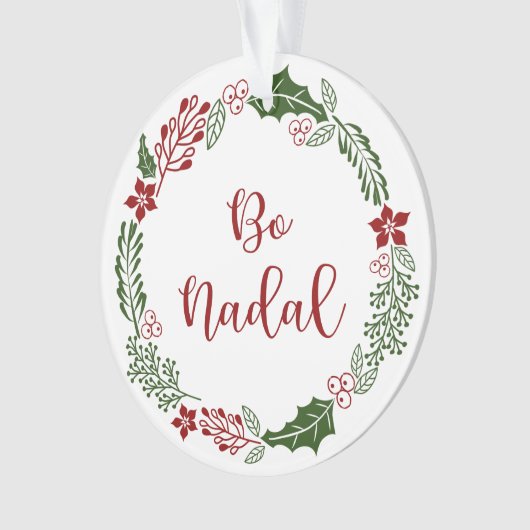 Bo Nadal - Vrolijk kerstfeest in Galicië, Wreate Ornament (voorkant)