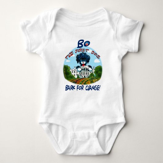Bo Obama "Bark for Change!" Romper (Voorkant)