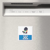 BO Obama JA WE KUNNENine Magneet, vierkant Magneet (Insitu (Vaatwasser))