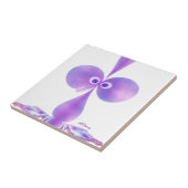 Bo-oby Bird Paars Tegeltje (Zijkant)