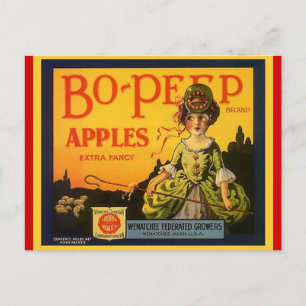 Bo Peep- en Schapenappelen Briefkaarten