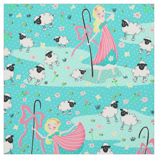 Bo Peep- en schapenbeddengoed Stof (Swatch)