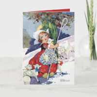 Bo Peep en Sneeuw Schapen door Agnes Richardson