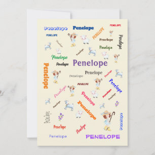 BO PEEP KINDERKAMER RIJM Woordnaam Collage Kaart