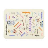 BO PEEP KINDERKAMER RIJM Woordnaam Collage Magneet (Horizontaal)