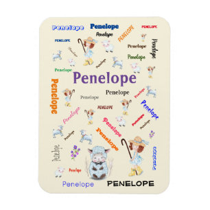 BO PEEP KINDERKAMER RIJM Woordnaam Collage Magneet