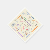 BO PEEP KINDERKAMER RIJM Woordnaam Collage Servet (Hoek)