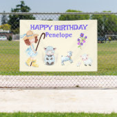 BO PEEP KINDERKAMER RIJM Woordnaam Collage Spandoek (Insitu)