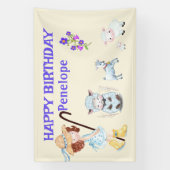 BO PEEP KINDERKAMER RIJM Woordnaam Collage Spandoek (Verticaal)