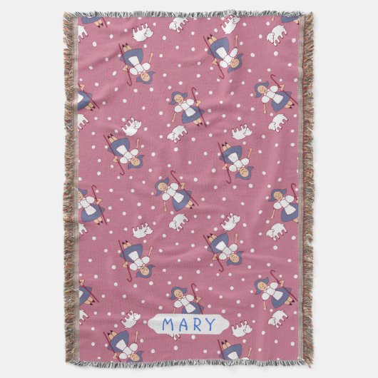 Bo Peep/Mary had een kleine lampdeken Deken (Voorkant Verticaal)