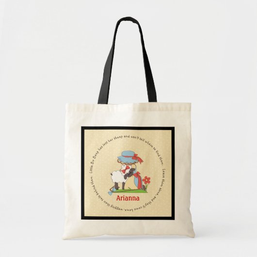 Bo Peep Nursery Rhyme Bag Tote Bag (Voorkant)