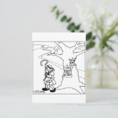 Bo Peep Posts Lost Sheep Sign Briefkaart (Staand voorkant)