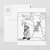 Bo Peep Posts Lost Sheep Sign Briefkaart (Voorkant / Achterkant)