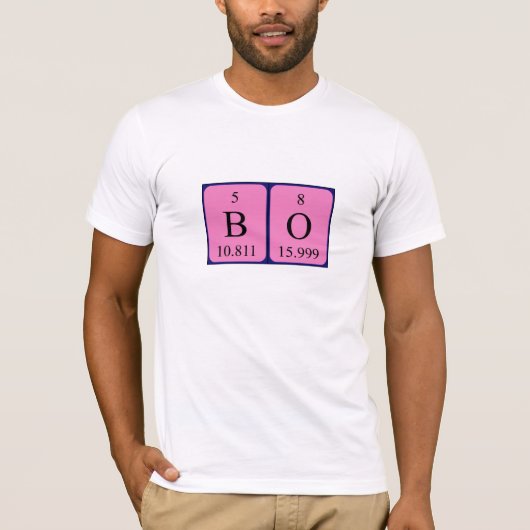 Bo periodiek lijstnaam shirt (Voorkant)