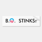 BO STINKT! BUMPERSTICKER (Voorkant)