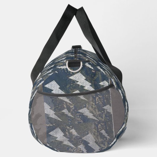 Boa Afbeelding Lightning Pattern Duffle Bag Plunjezak (Rechts)
