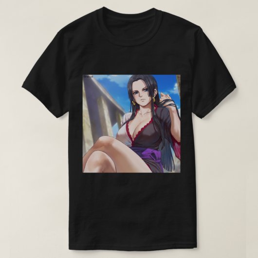 Boa Hancock One Piece Sticker T-shirt (Design voorkant)