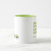 Boa, je ziet er moe uit (groen) mok (Midden)