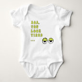 Boa, je ziet er moe uit (groen) romper (Voorkant)