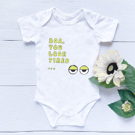 Boa, je ziet er moe uit (groen) romper