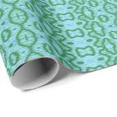 Boa Ripple in Green and Aqua Cadeaupapier (Rol Hoek)