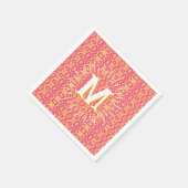 Boa Ripple in Pink + Orange Personalized Servet (Hoek)