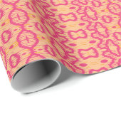 Boa Ripple in Roze en Oranje Cadeaupapier (Rol Hoek)