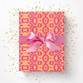 Boa Ripple in Roze en Oranje Cadeaupapier