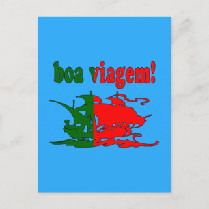 Boa Viagem - Goede reis in het Portugees - Vakanti Briefkaart