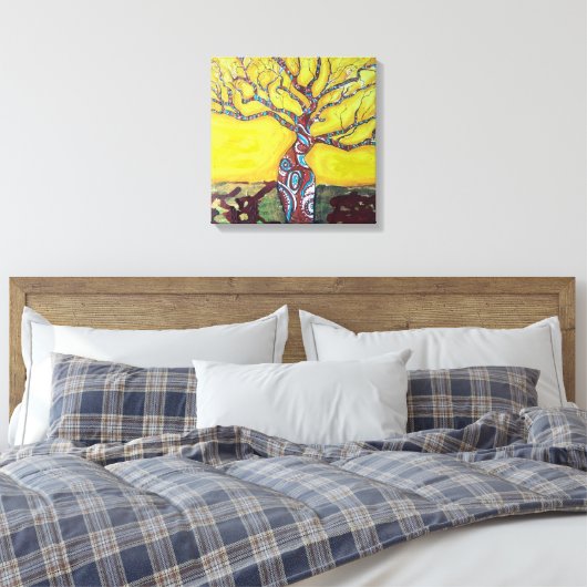 Boab Bright Canvas Afdruk (Insitu (Slaapkamer))