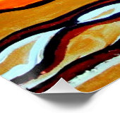 Boab Gold - een abstracte hedendaagse ontwerperkun Perfect Poster (Hoek)