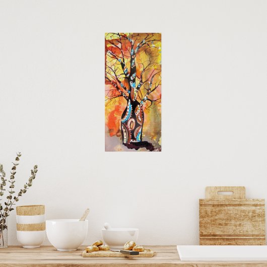 Boab Tree Sunshine Poster (Keuken)