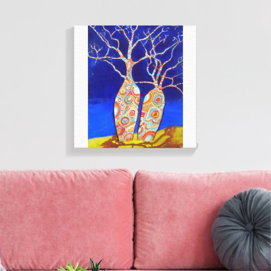 Boabbomen Canvas Afdruk (Insitu (Woonkamer))