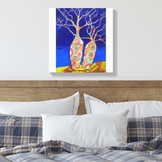 Boabbomen Canvas Afdruk (Insitu (Slaapkamer))