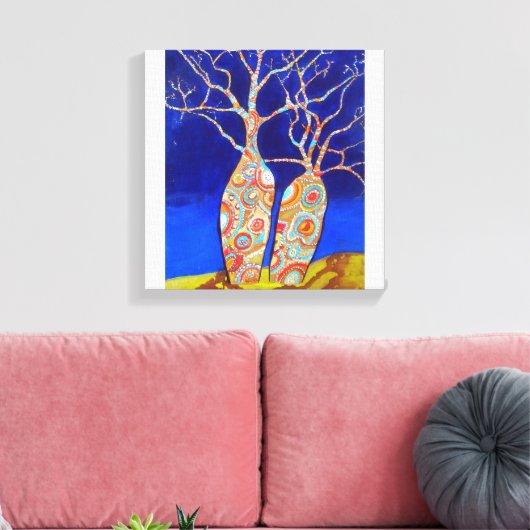 Boabbomen Canvas Afdruk (Insitu (Woonkamer))