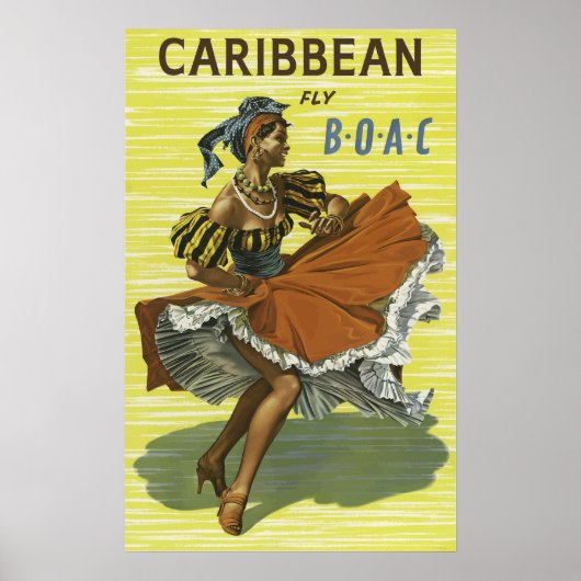 BOAC British Overseas Airways Corporation Poster (Voorkant)