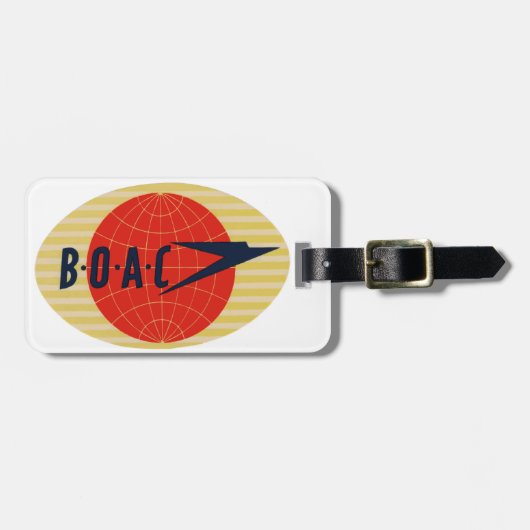  BOAC-Logo Bagagelabel (Voorkant horizontaal)