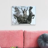 Boadicea, 1850 s (bronzen) (zie ook 33580) canvas afdruk (Insitu (Woonkamer))