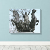 Boadicea, 1850 s (bronzen) (zie ook 33580) canvas afdruk (Insitu (Houten vloer))