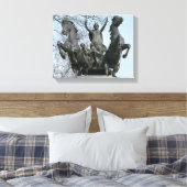 Boadicea, 1850 s (bronzen) (zie ook 33580) canvas afdruk (Insitu (Slaapkamer))