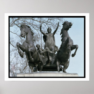 Boadicea, 1850 s (bronzen) (zie ook 33580) poster