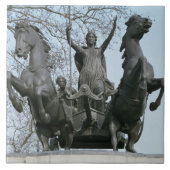 Boadicea, 1850 s (bronzen) (zie ook 33580) tegeltje (Voorkant)
