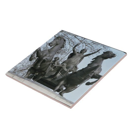 Boadicea, 1850 s (bronzen) (zie ook 33580) tegeltje (Zijkant)