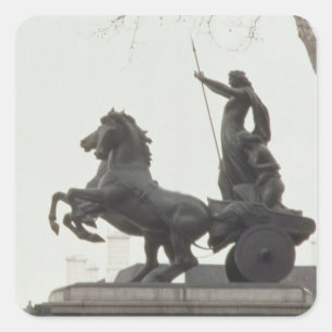 Boadicea, 1902 vierkante sticker