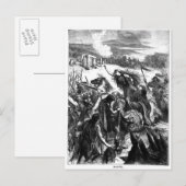 Boadicea Aanmoediging van de Iceni tegen de Romein Briefkaart (Voorkant / Achterkant)