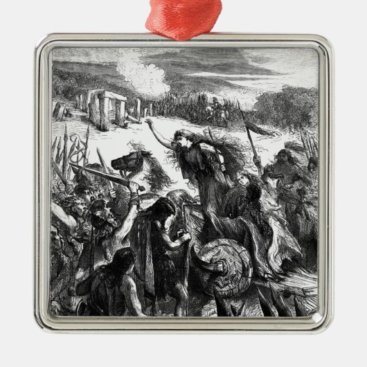 Boadicea Aanmoediging van de Iceni tegen de Romein Metalen Ornament (Voorkant)