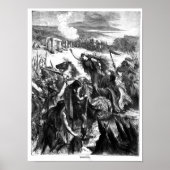 Boadicea Aanmoediging van de Iceni tegen de Romein Poster (Voorkant)