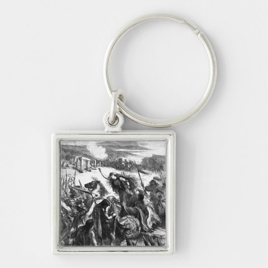 Boadicea Aanmoediging van de Iceni tegen de Romein Sleutelhanger (Voorkant)