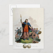 Boadicea, koningin van de Iceni Briefkaart (Voorkant / Achterkant)