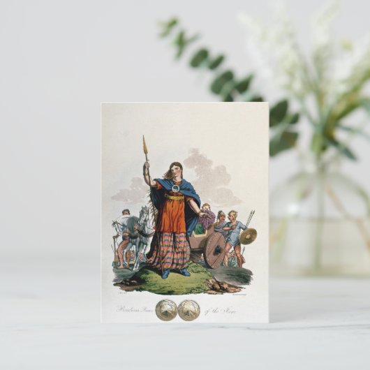 Boadicea, koningin van de Iceni Briefkaart (Staand voorkant)